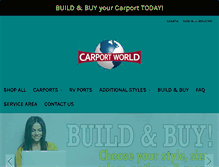 Tablet Screenshot of carportworldinc.com